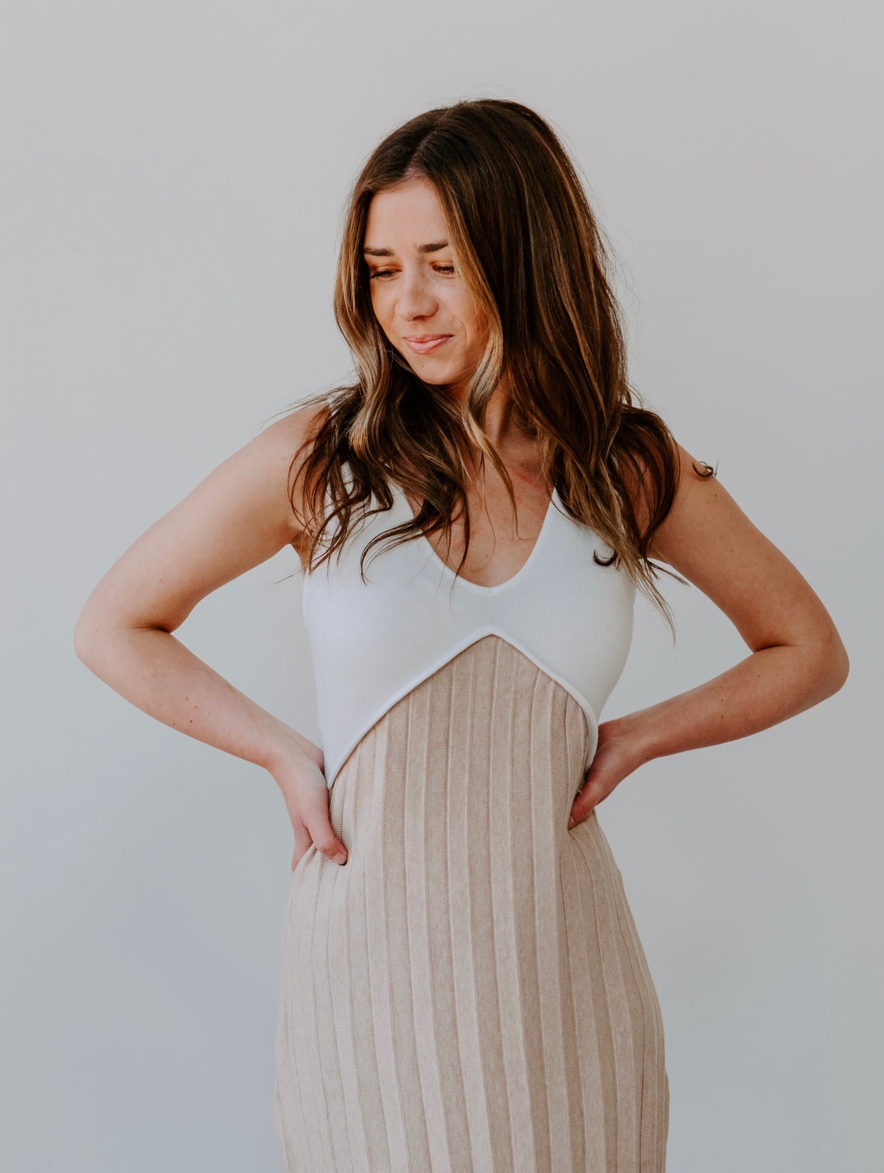 Maisy Colorblock Midi Dress