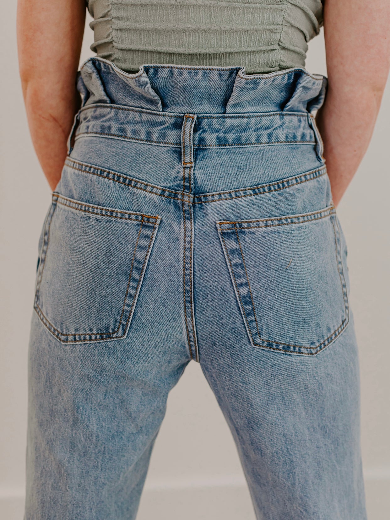 Rina Ruffle Jeans