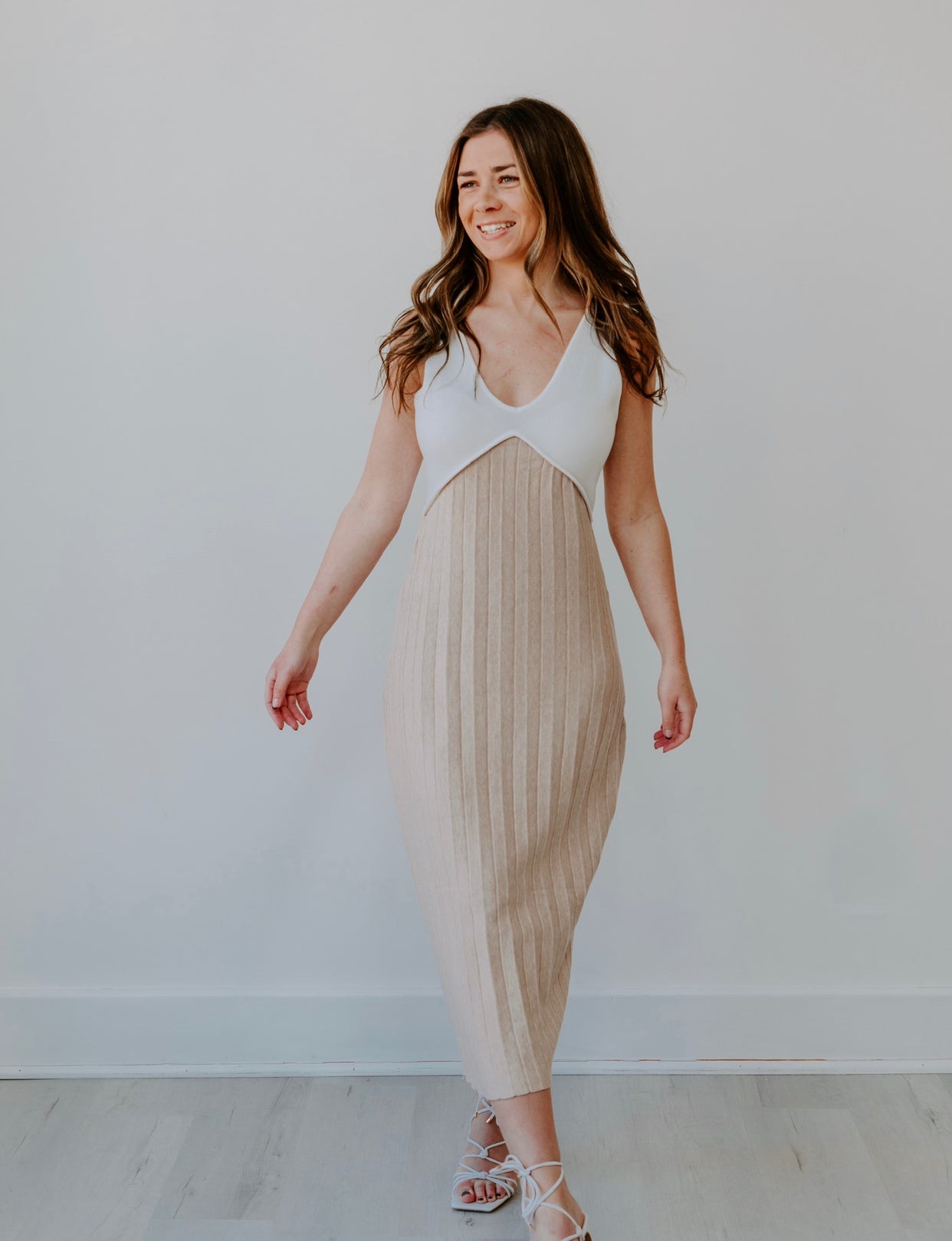 Maisy Colorblock Midi Dress
