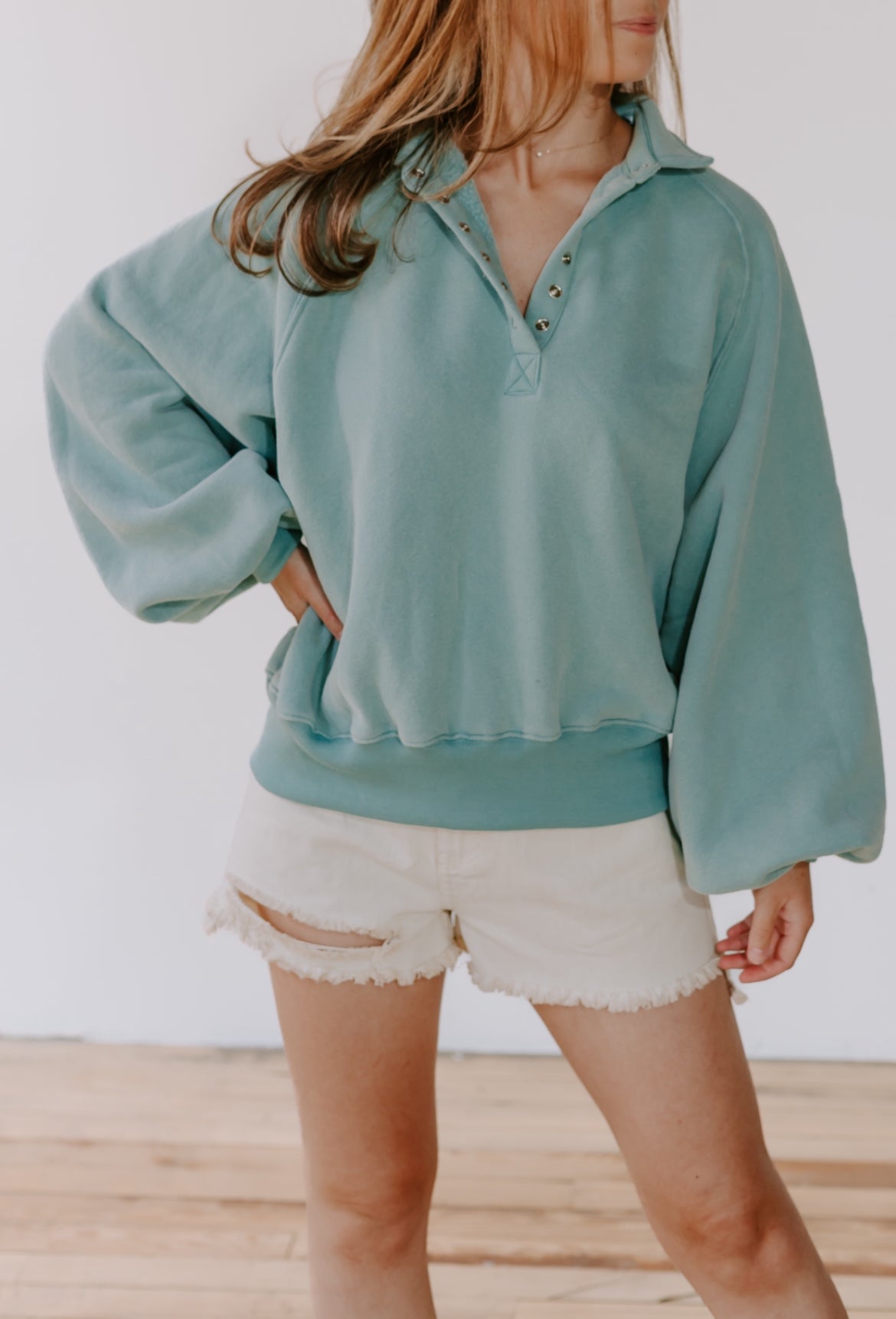 Macie Pullover Sweatshirt - Sage