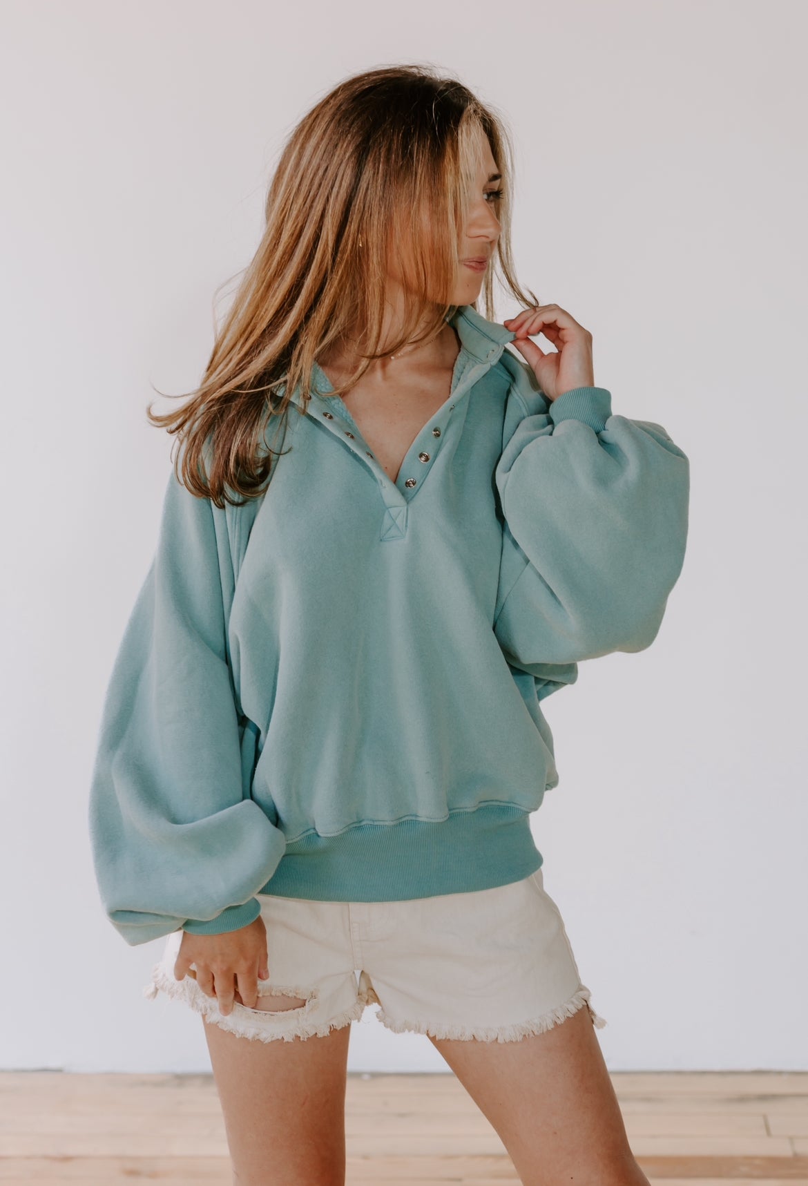 Macie Pullover Sweatshirt - Sage