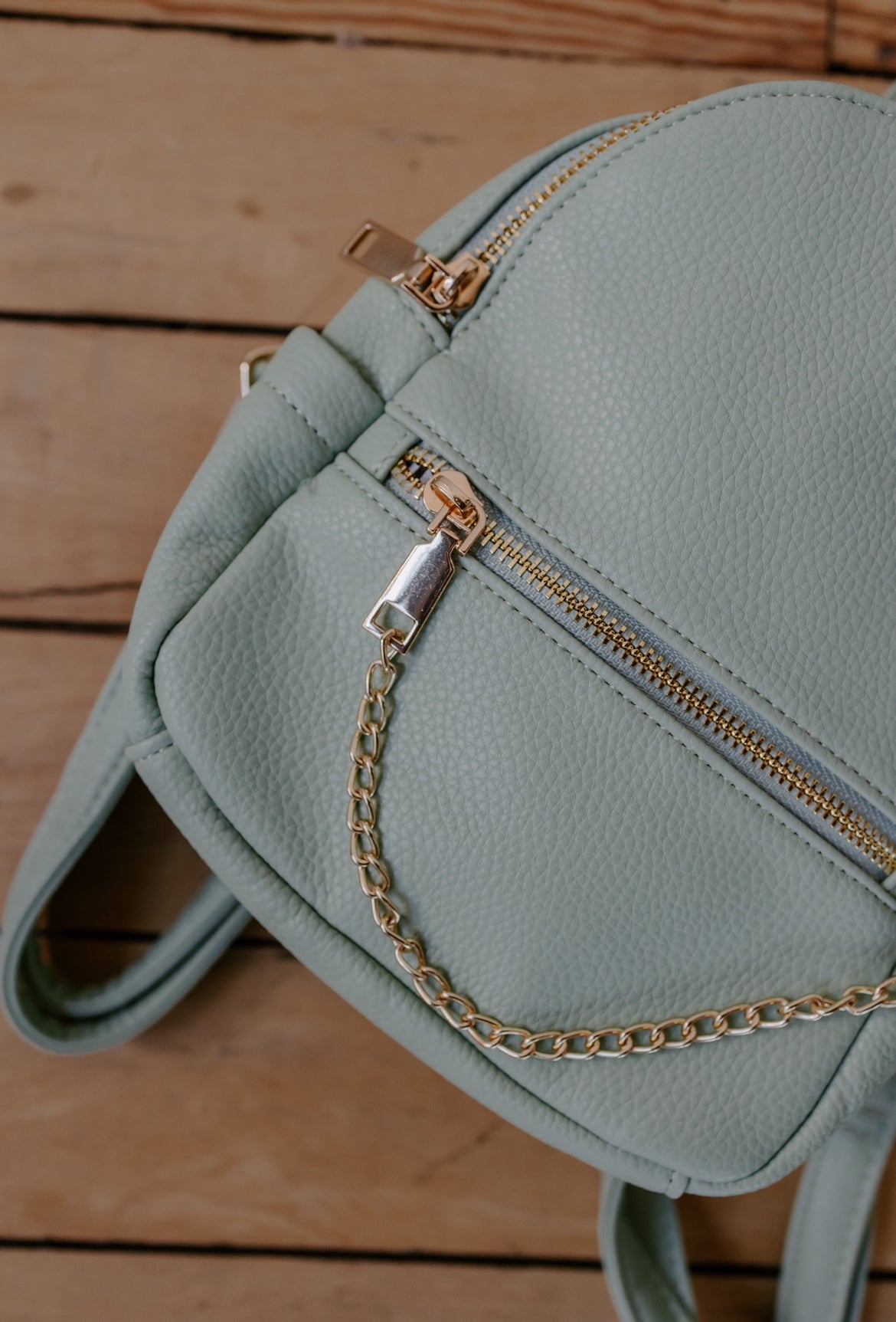 Mini Mint Backpack Purse