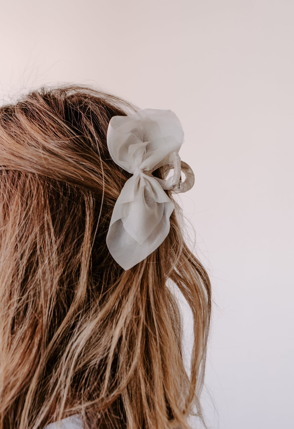 Chiffon Bow Claw Clip