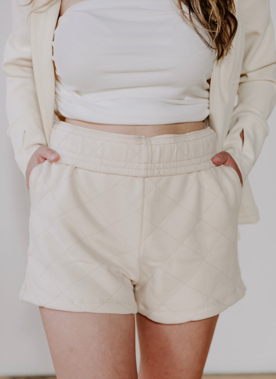 Kamri Quilted Sweatshorts