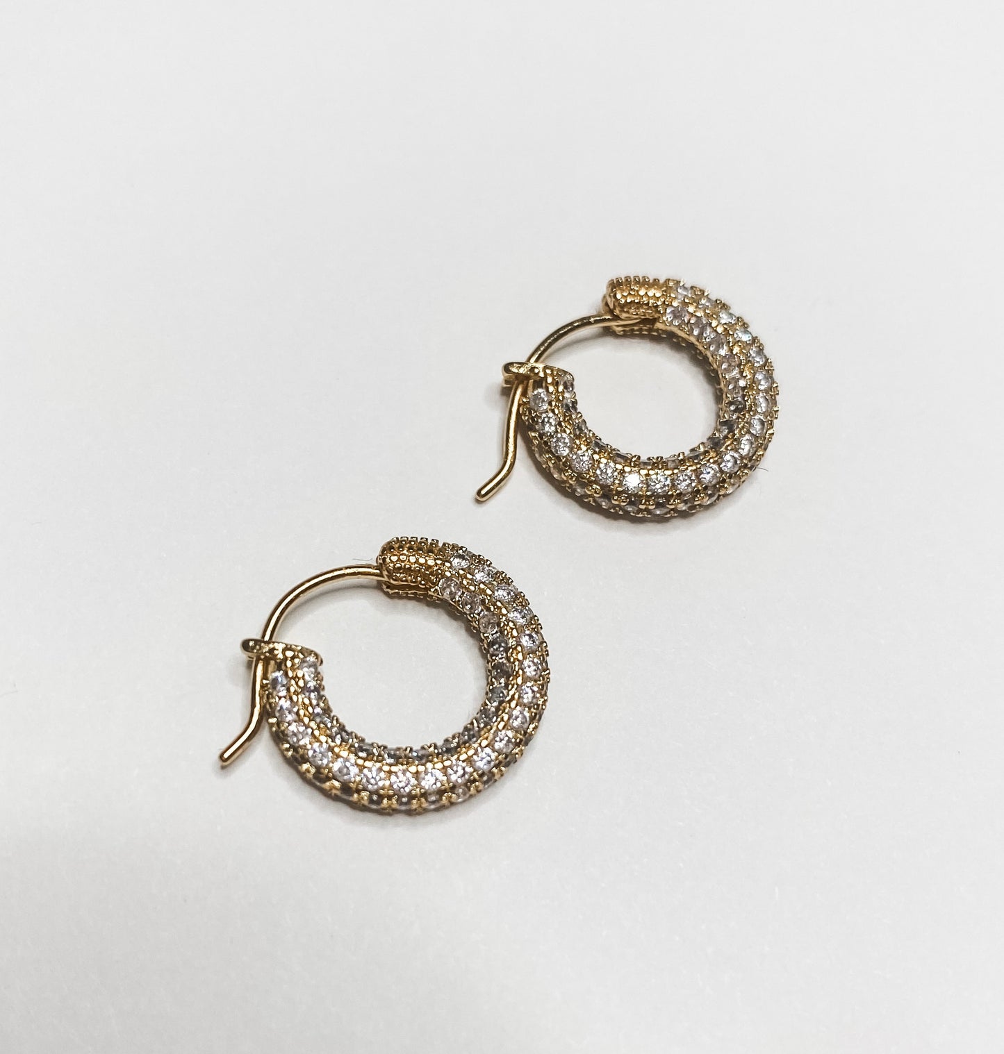 Micro Pave Hoops