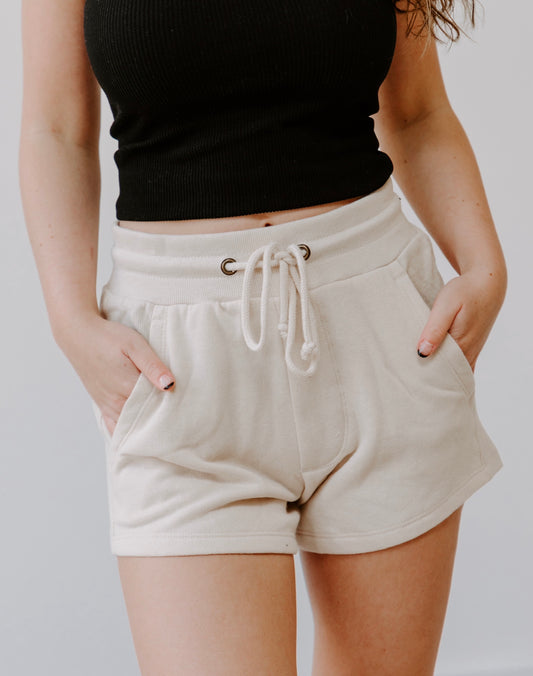 Laina Lounge Shorts - Cream