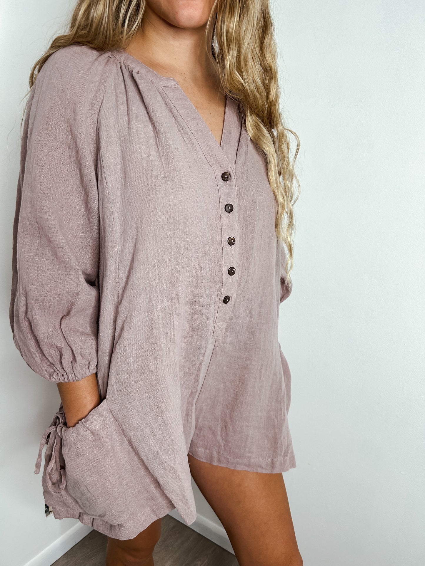 Hollis Linen Romper