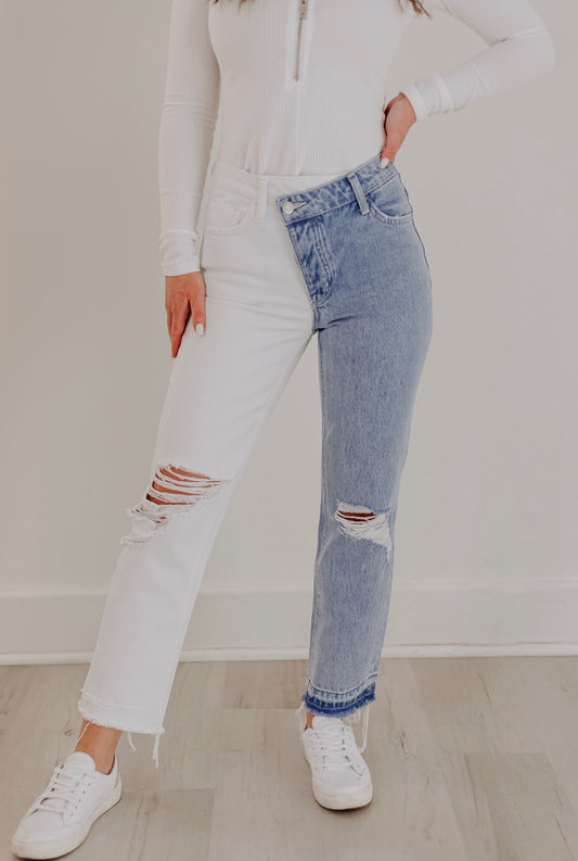 Tinley Two Tone Jeans