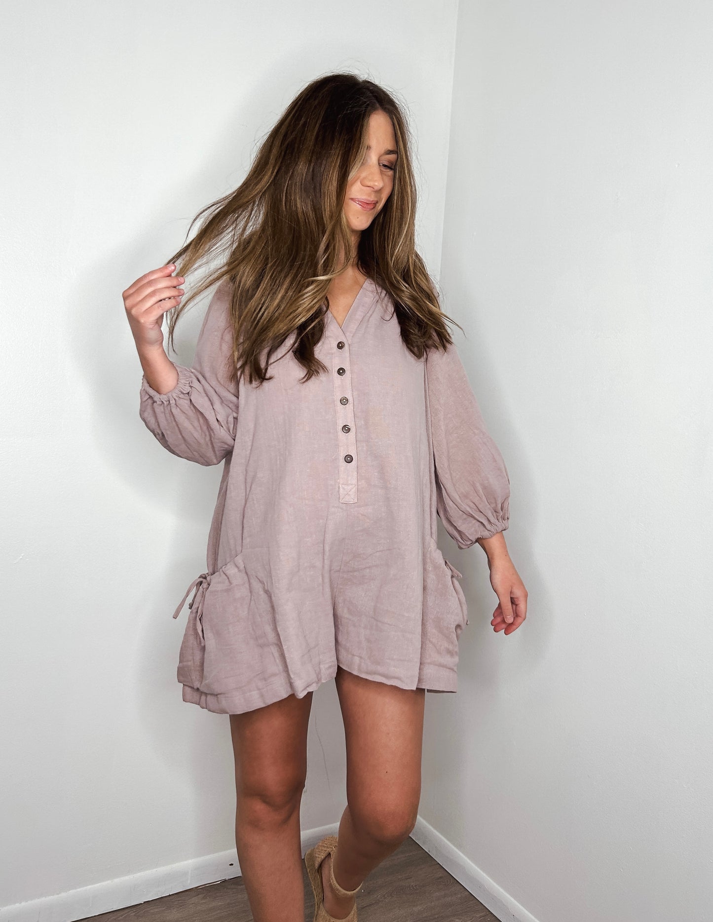 Hollis Linen Romper